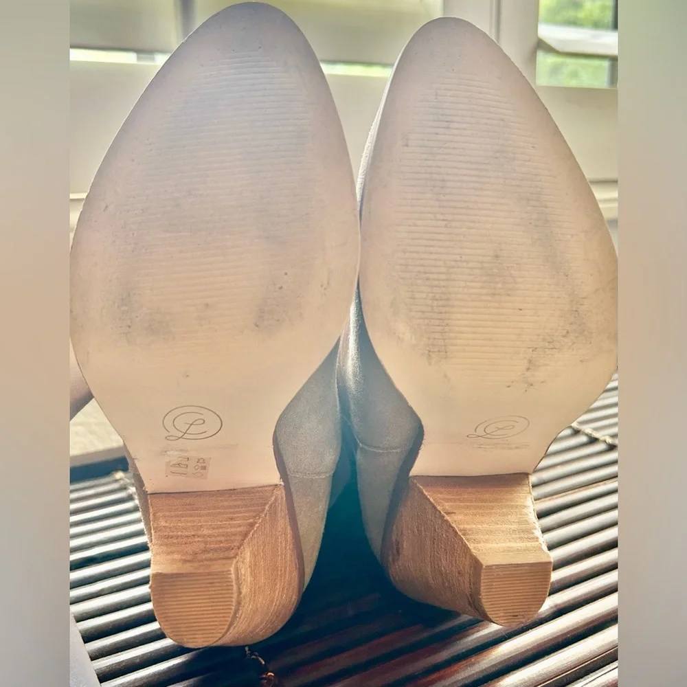 Chinese Laundry Slouchy Mid-Calf Heeled Boots in Taupe - Picture 4 of 6